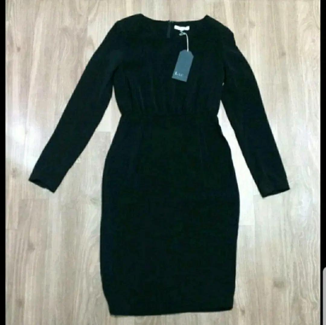 [55] 새상품 랩LAP 원피스 새제품 여성 럭셔리 정장 여자 검정 쉬폰