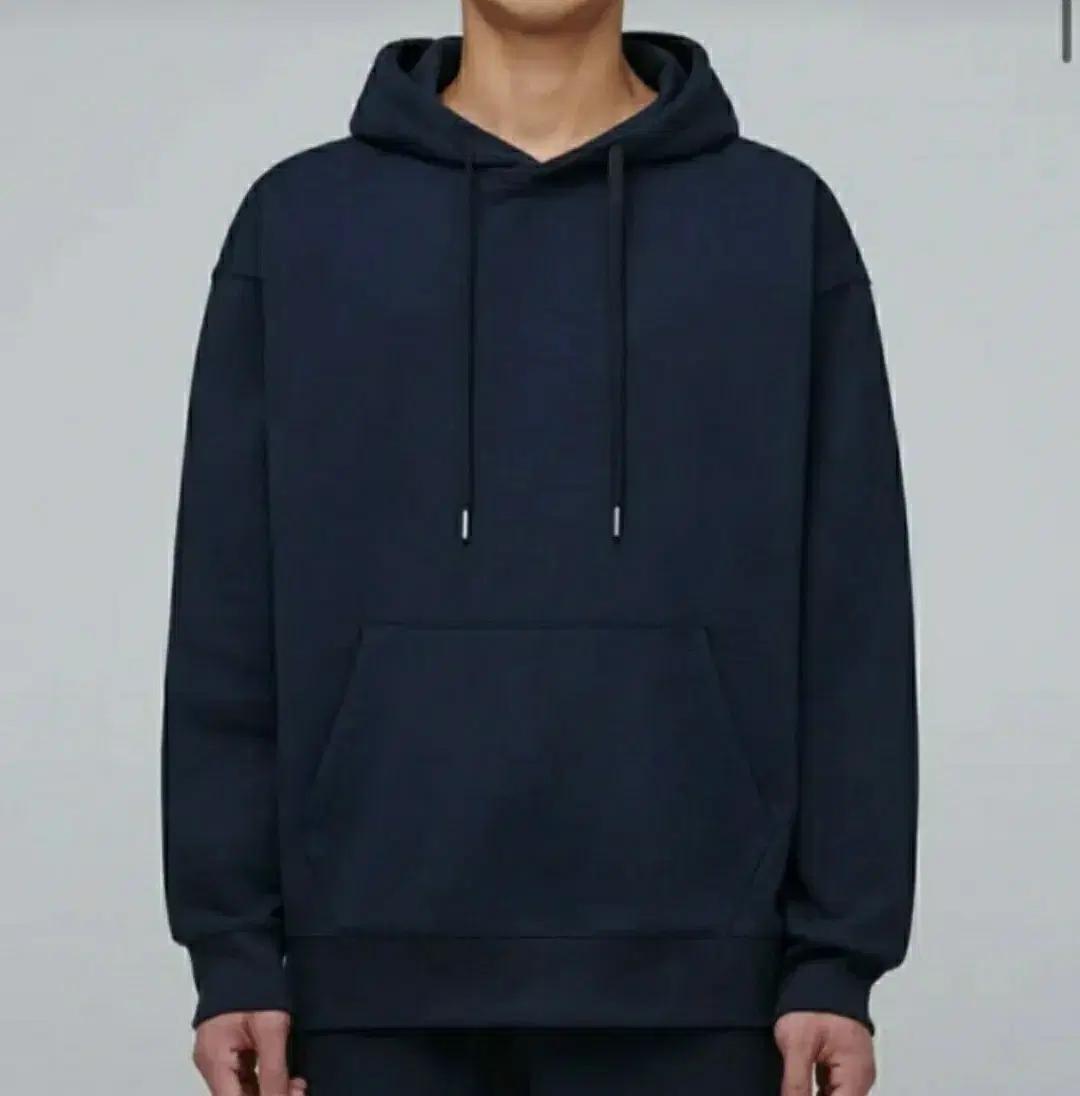 무신사스탠다드 베이직 오버핏 후드티 네이비 M