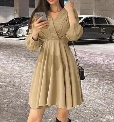 켓카ops 여성 원피스 미니원피스 가을 하객룩 코디