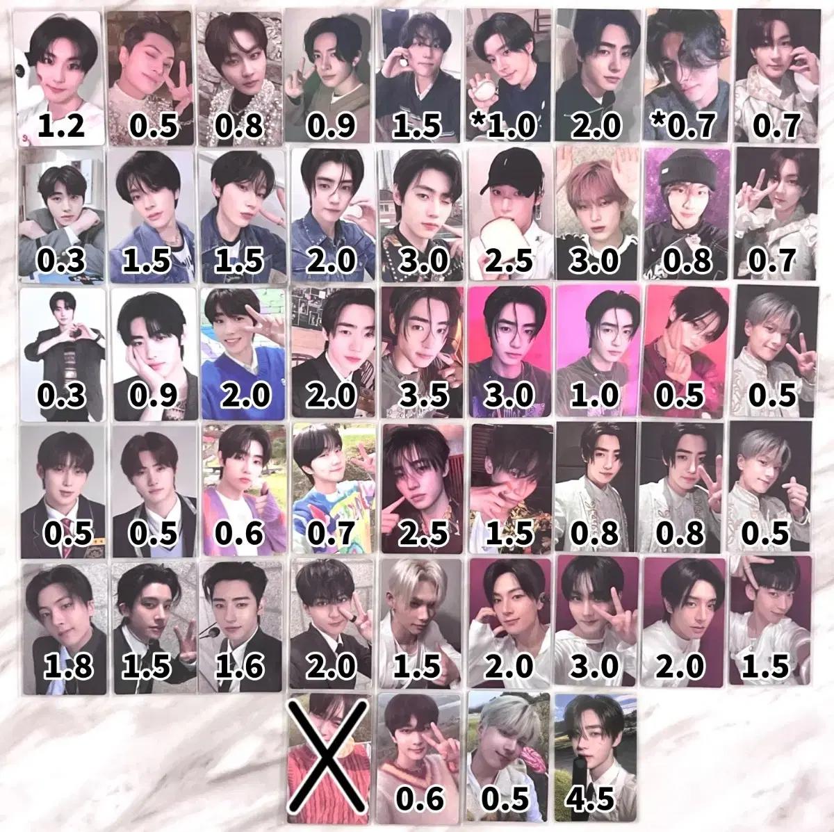 엔하이픈 포카 포토카드 딜레마언리쉬위버스미공포이즈위선우제이정원성훈희승니키