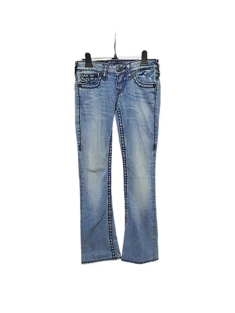 332여성 트루릴리전바지 Y2K여성청바지 정품 세미 부츠컷 빈티지바지