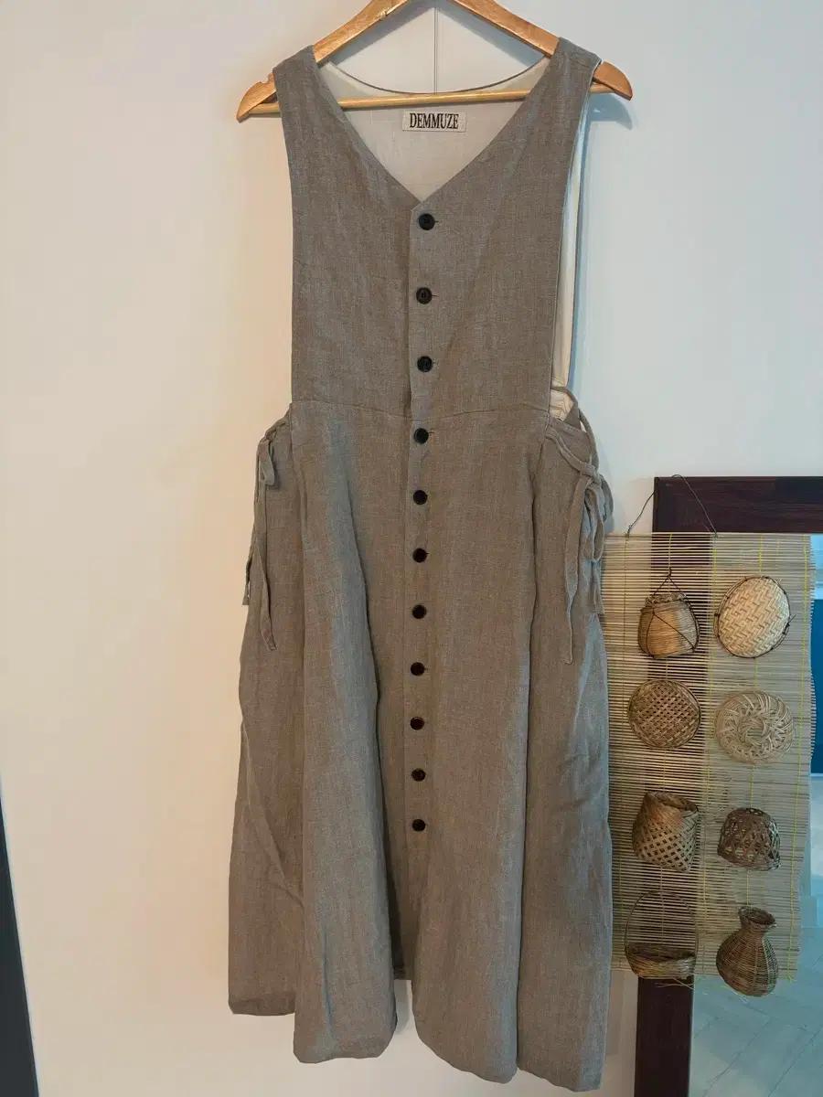 에이프런리넨원피스 마원피스