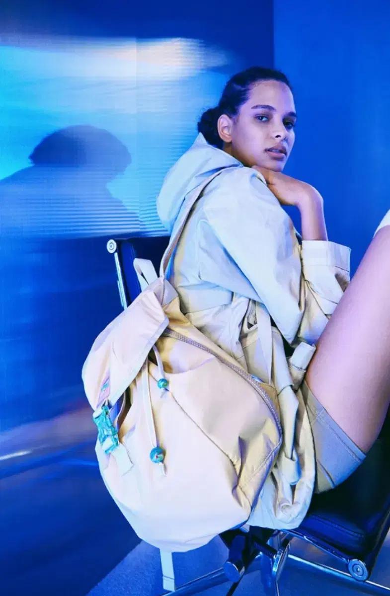 프루아 트래블러 will sack 버클그린 백팩 오프화이트