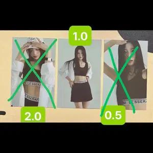 르세라핌 팝업 의류 포카 판매합니다