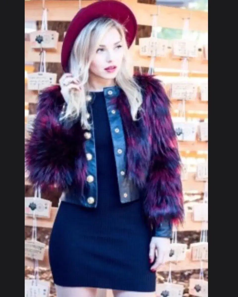 발망 h&m 콜라보 양가죽 퍼 금장자켓 새상품급 팔아요!