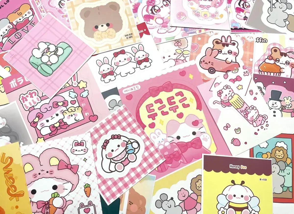 100장) 도무송 믹스 스티커 씰스티커 포용 마감용 도무송 판매계 추천