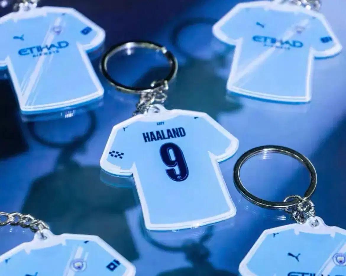 맨시티 유니폼 마킹 키링