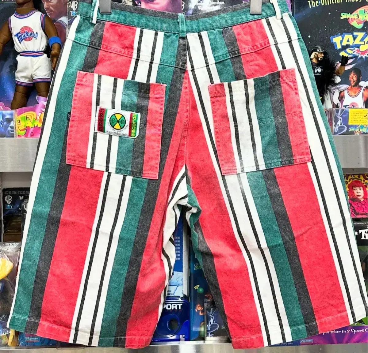 90S CROSS COLOURS OLD SKOOL SHORT PANTS