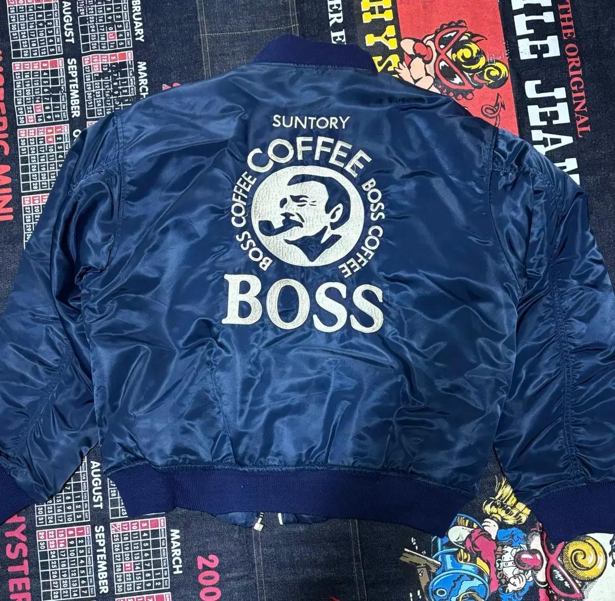 산토리 보스커피 MA-1 BOSS COFFEE 항공점퍼