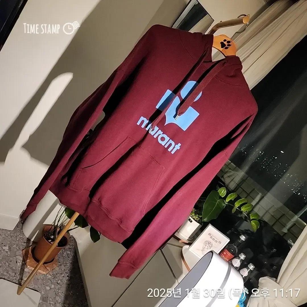 이자벨마랑  만셀 로고 후디 후드 버건디 40공용SW0031 19A