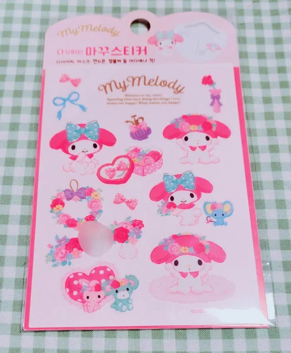 산리오 캐릭터즈 마이멜로디 마꾸스티커 다꾸템 다꾸 스티커 문구 굿즈