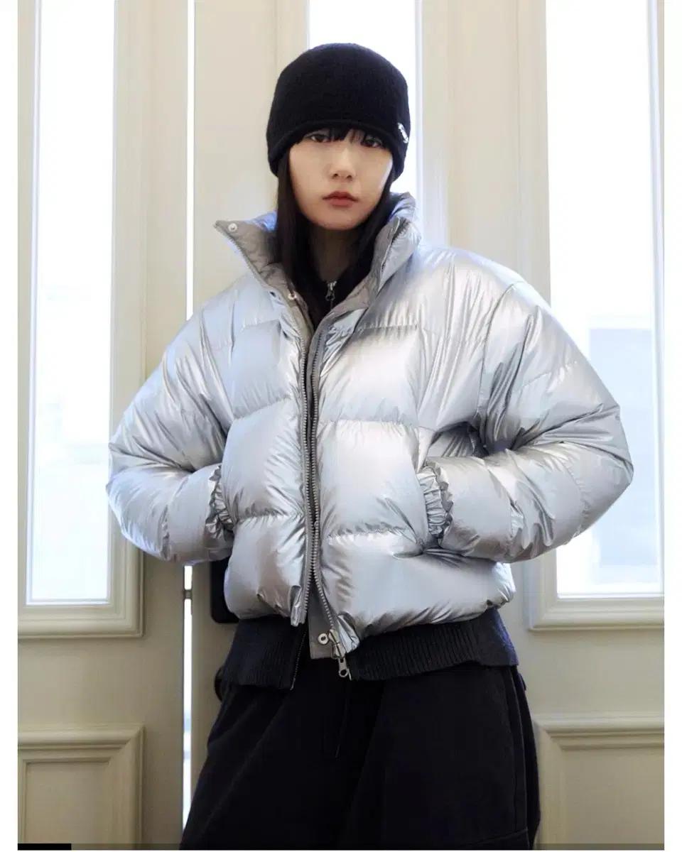 FAD 에프에이디 실버 글로시 패딩