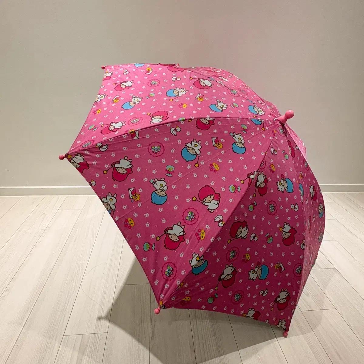 [고전문구] 95년도 산리오 리틀트윈스타 키키라라 키라 우산