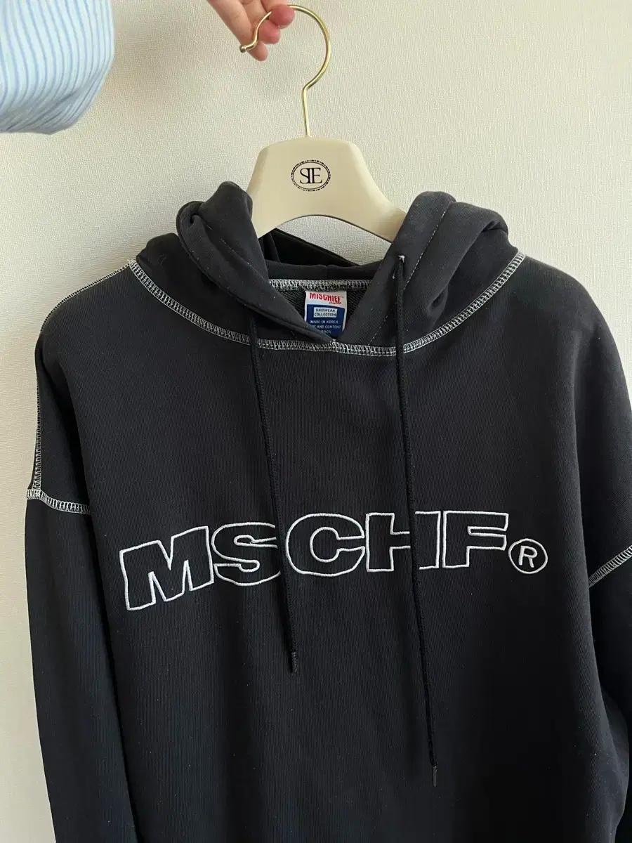 미스치프 19fw 워시드 스티치 후드 그레이
