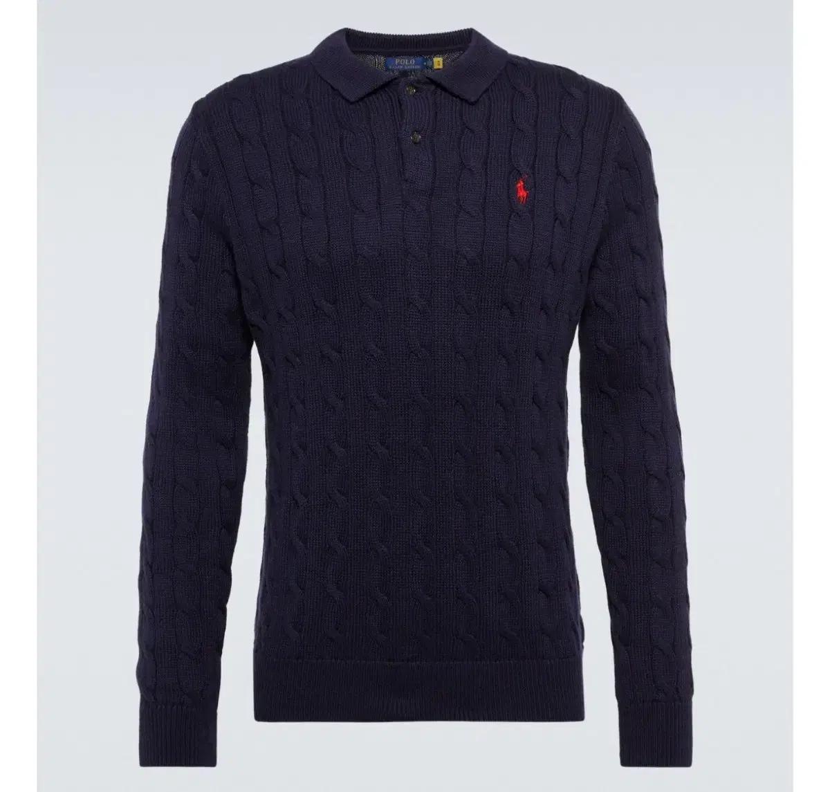 폴로 꽈배기 카라니트