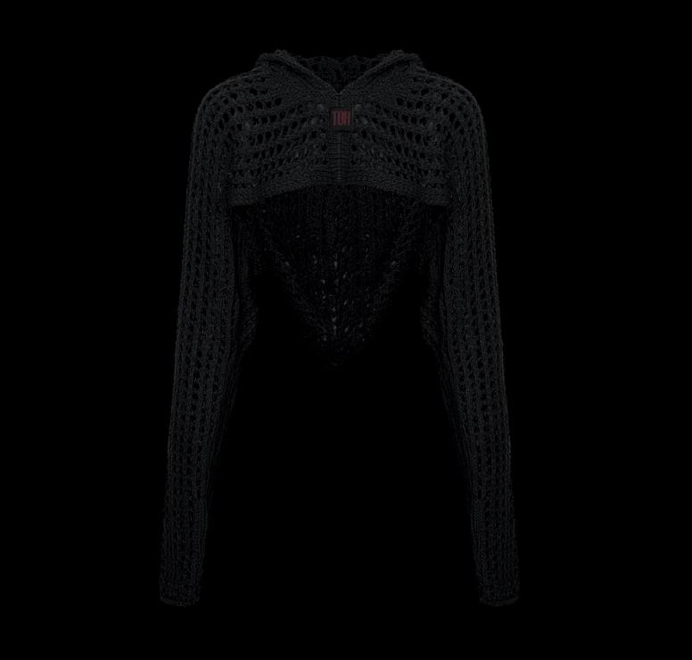 TOH Net hoodie Black