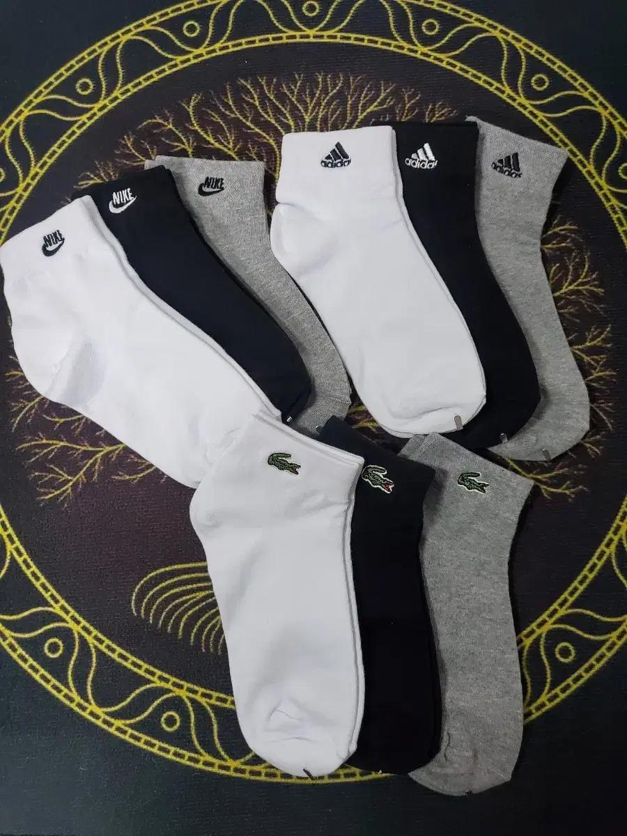 나이키 아디다스  양말 자수단목