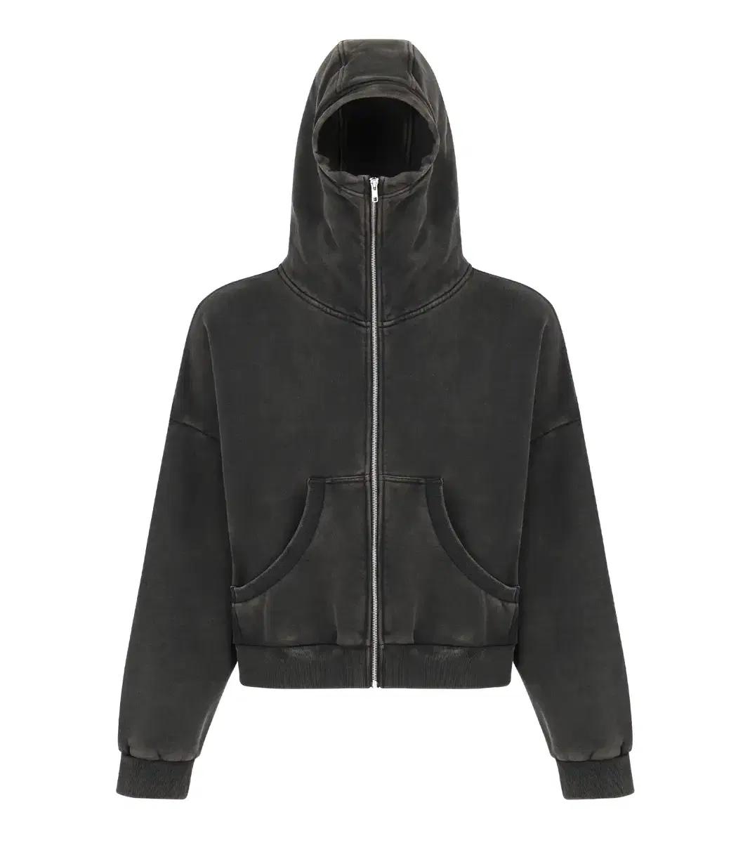 entire studios full zip washed black