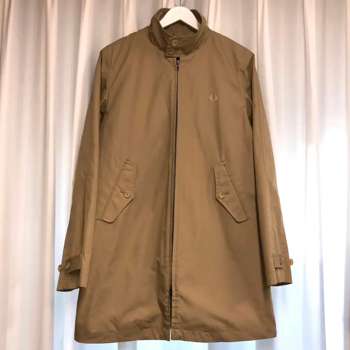 Fred Perry 퀼팅 안감 헤링턴 트렌치 코트 (M)