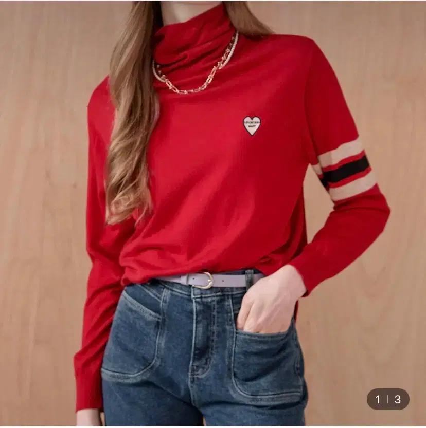 (새제품급)마쟈 브랜드 여성 겨울 목폴라 터들넥 니트