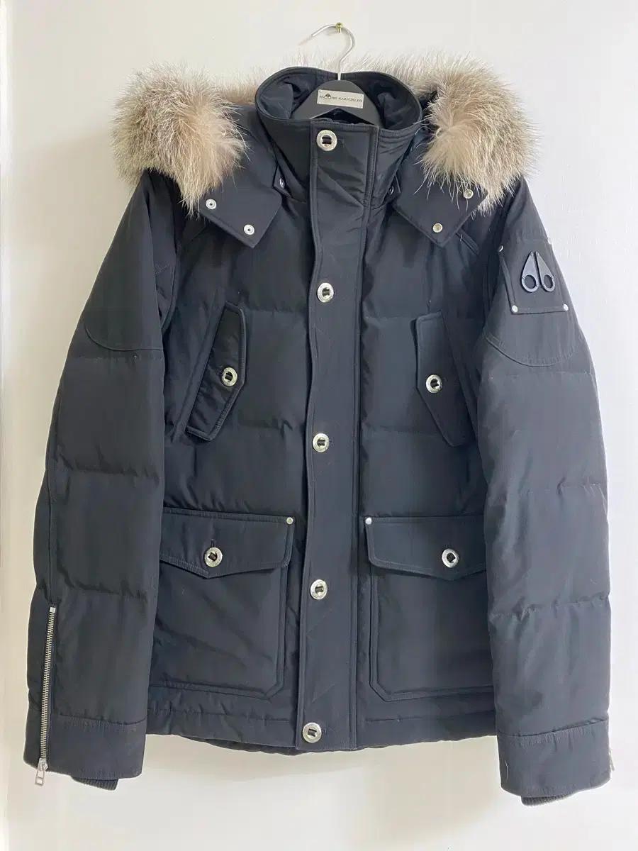 무스너클 남성용 패딩코트(블랙)