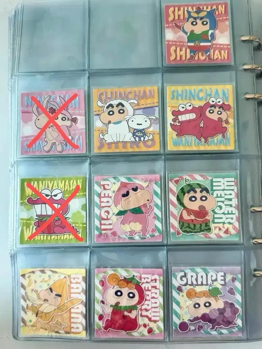 짱구 초코비씰 2022년도 과일씰 풀세트 판매 초코비 스티커