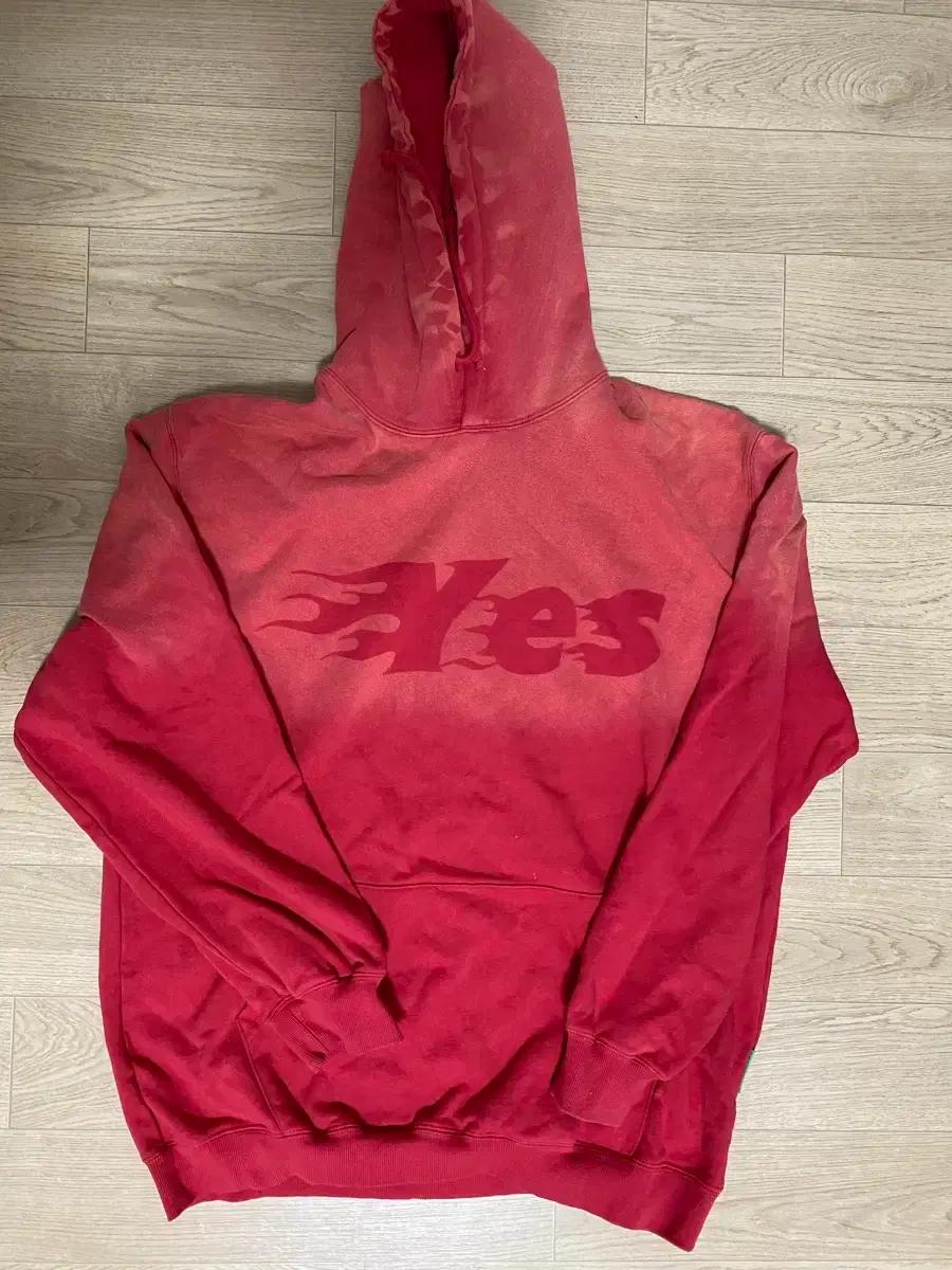예스아이씨 Fade-out Hoodie Red