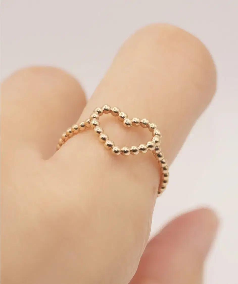 18k 세일...하트반지  볼반지 볼볼