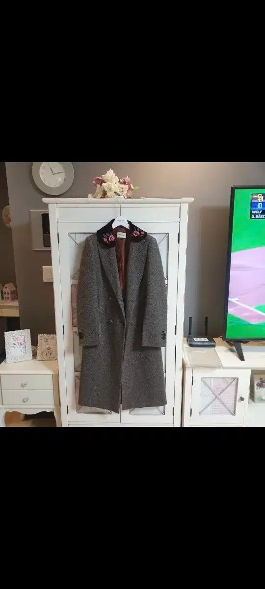 티렌 헤링본 롱코트/55