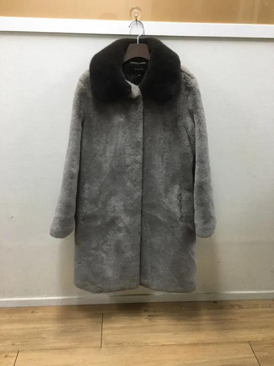 GGPX 정품 에코밍크퍼 롱코트 인조밍크 페이크퍼