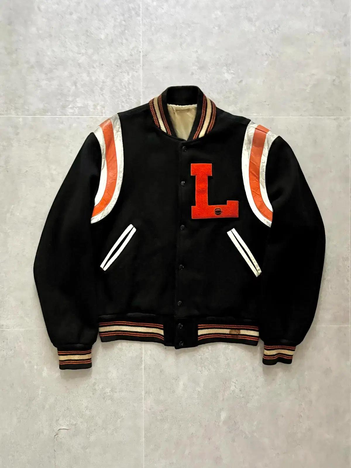 60~70's 빈티지 레터맨 바시티 자켓 ~105