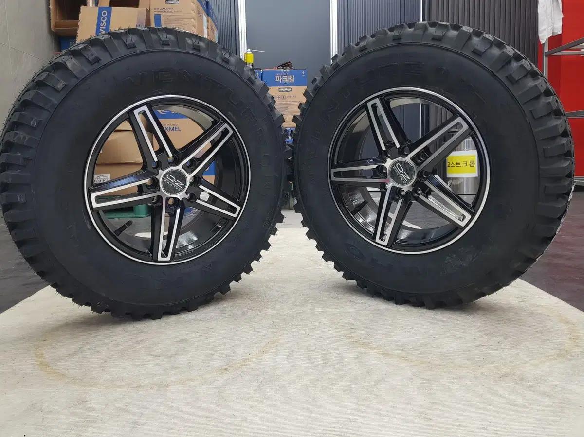14인치 캠핑 카라반 전용 휠 타이어 세트로 팝니다