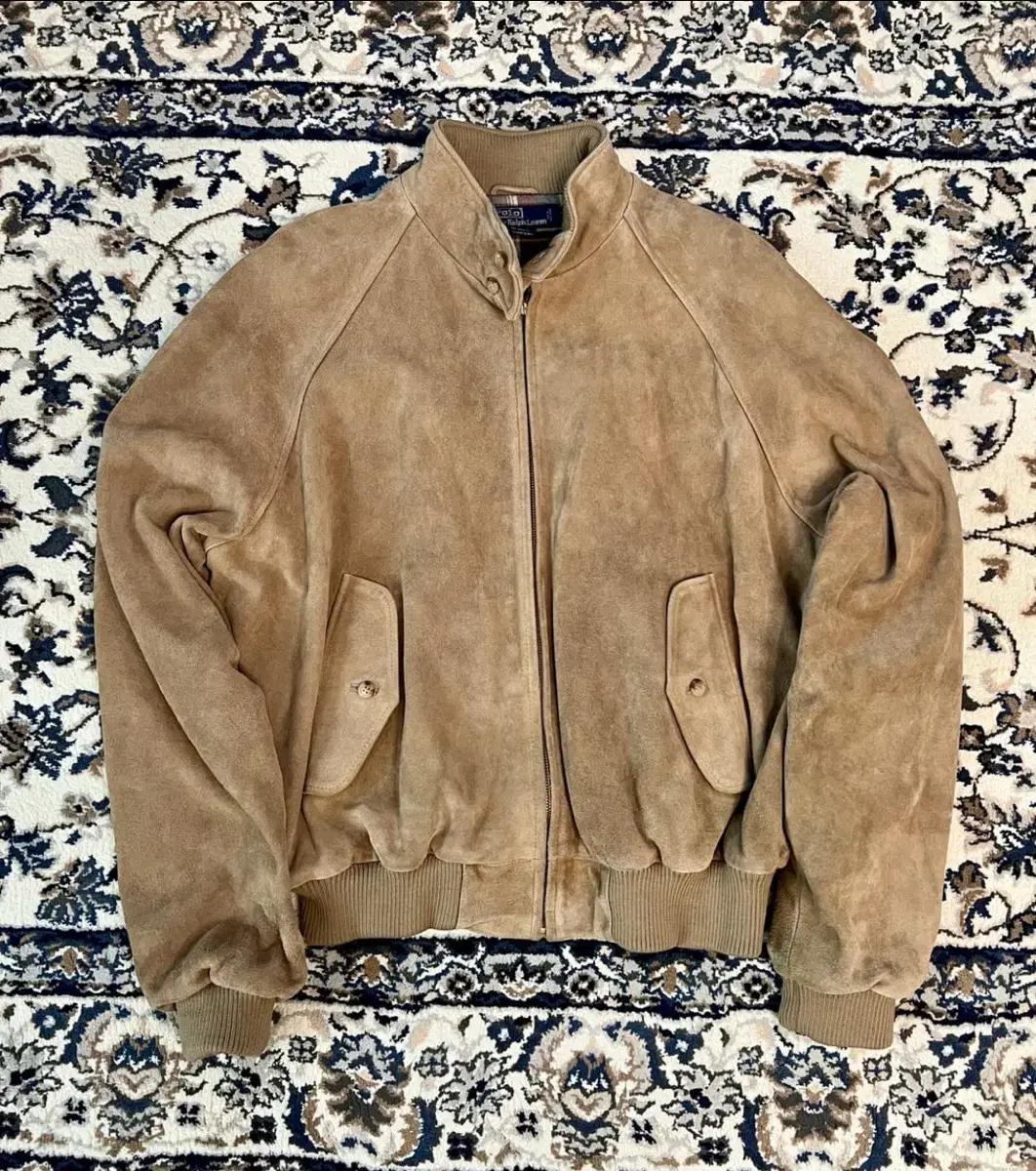 [L-xl][구매] 폴로 랄프로렌 90s 스웨이드 바라쿠타 해링턴 자켓
