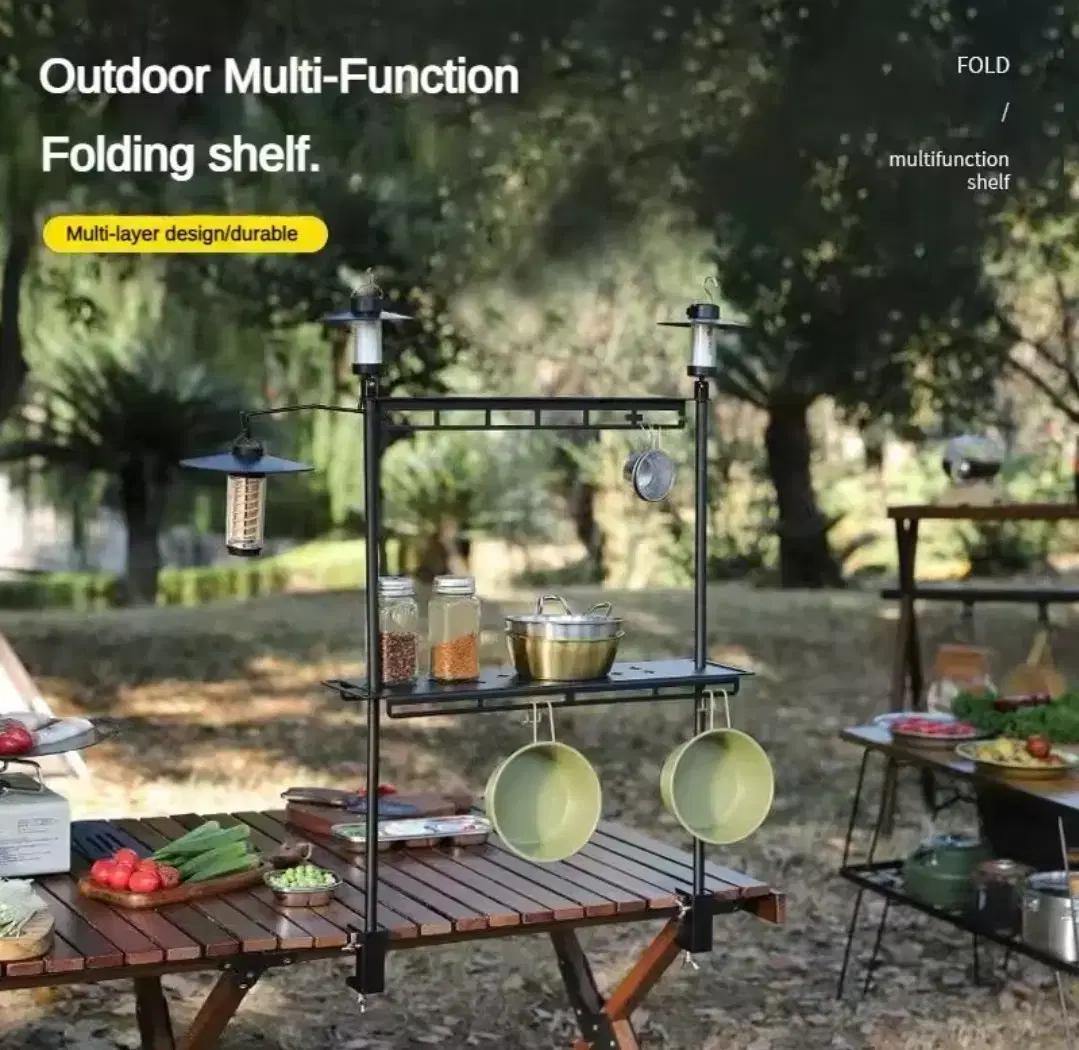 IGT 테이블 행어,경량 캠핑 보관 선반,테이블 랜턴 스탠드