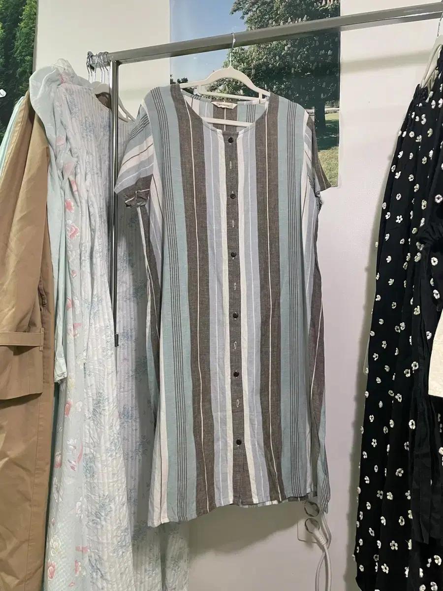 일본빈티지 모리걸 여름뮤트톤 추천 단정한 여름 반팔 롱원피스