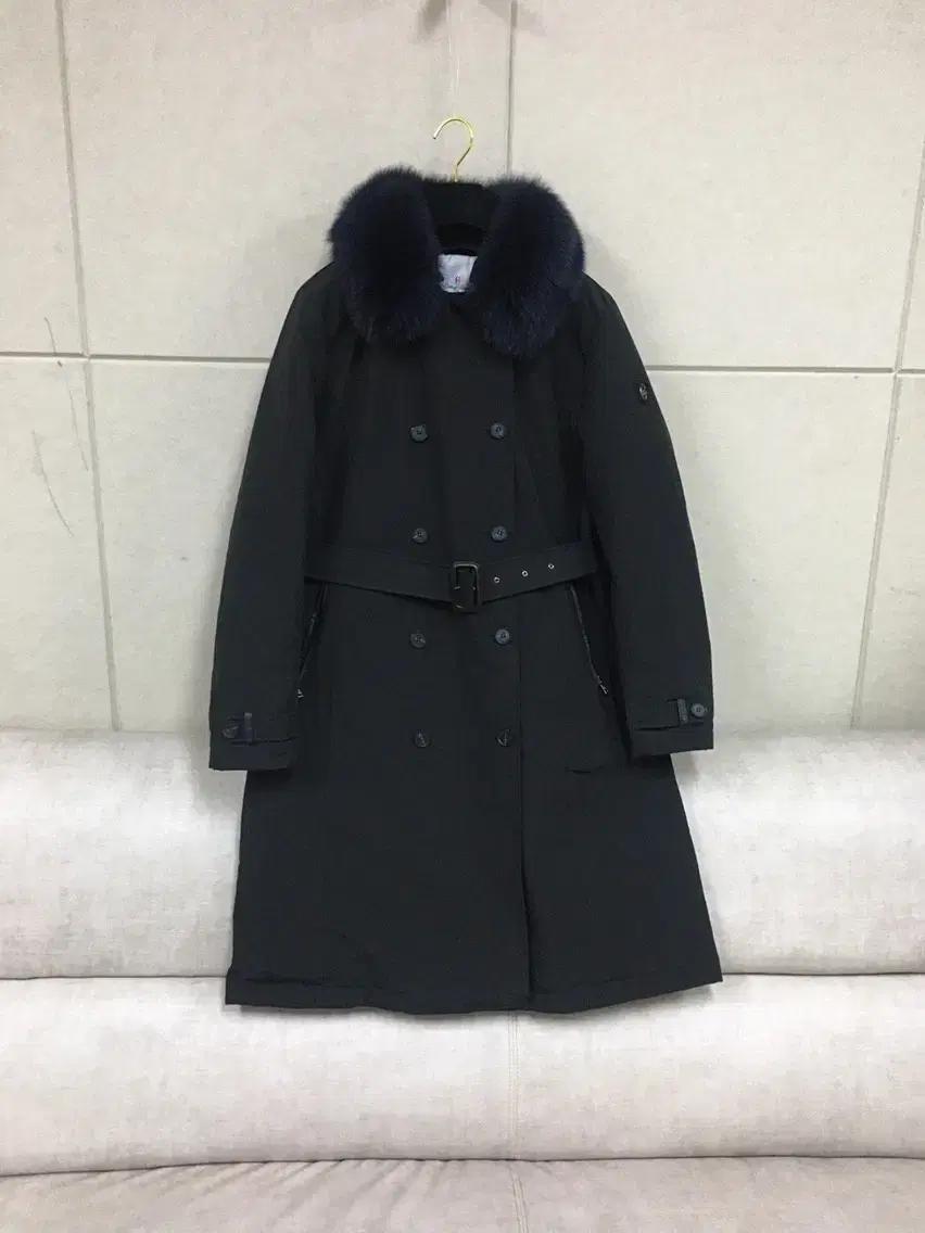 Conte of Florence 블랙폭스퍼 (남성)구스다운 트렌치코트패딩