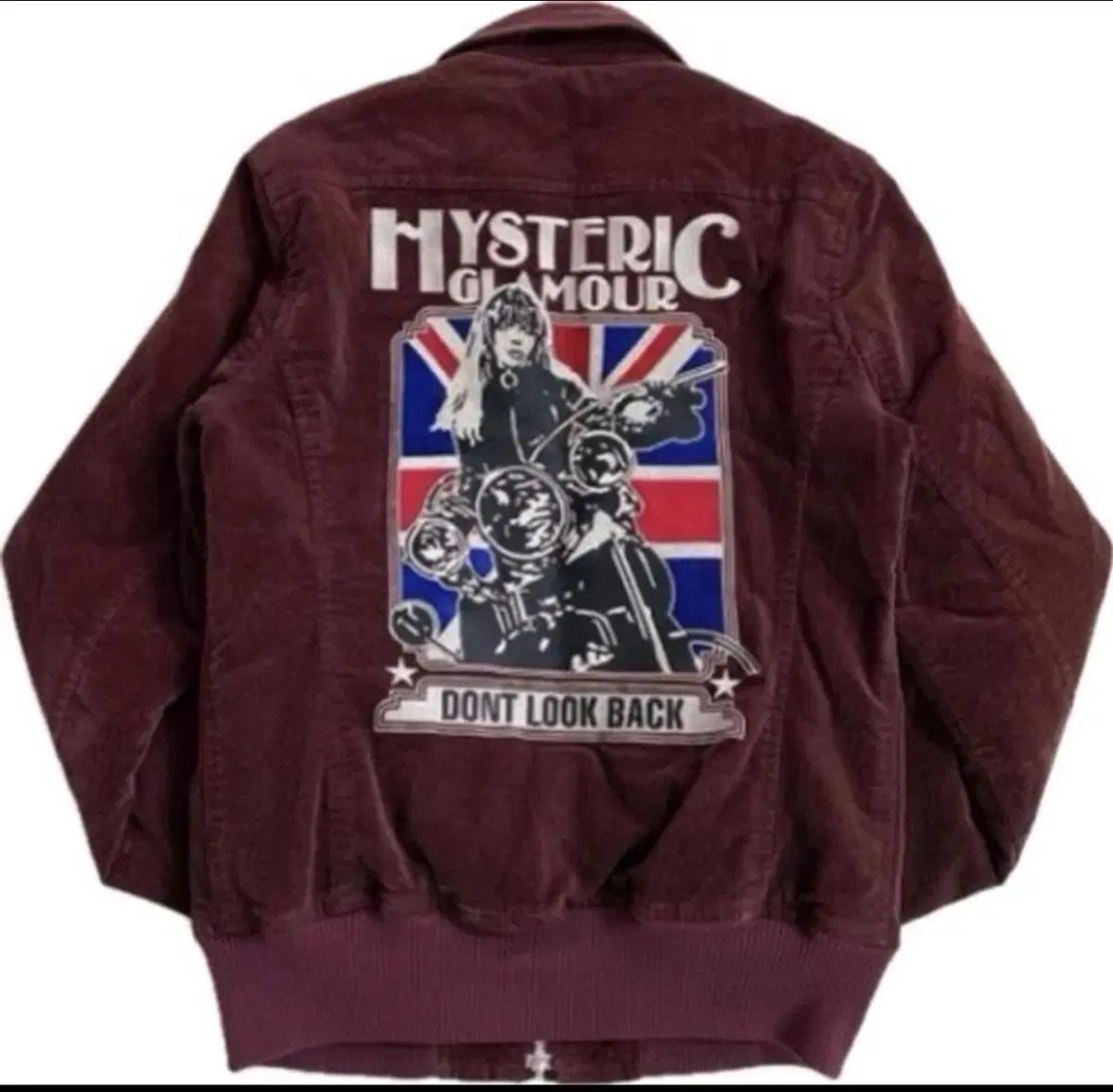 히스테릭글래머 버건디 자켓