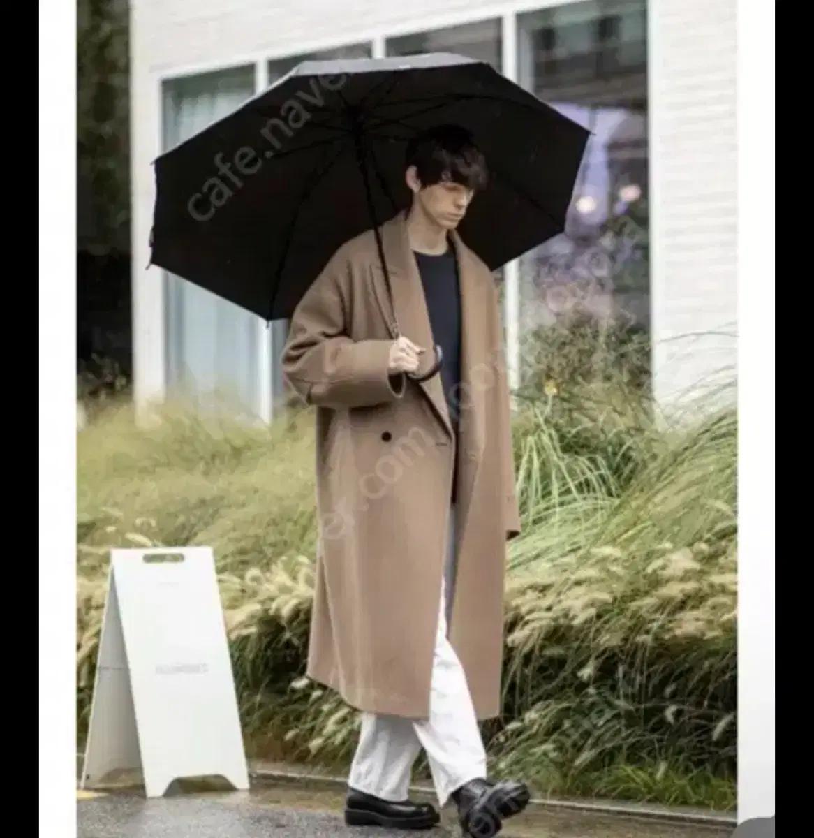 비긴202 오버사이즈 피크드 롱코트