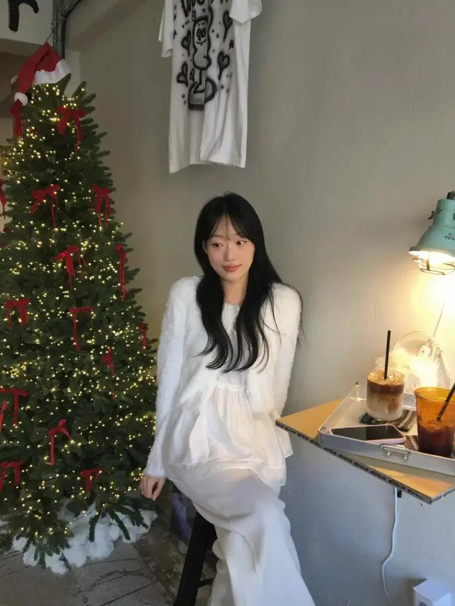 새상품! 르아브르 레터 퍼가디건