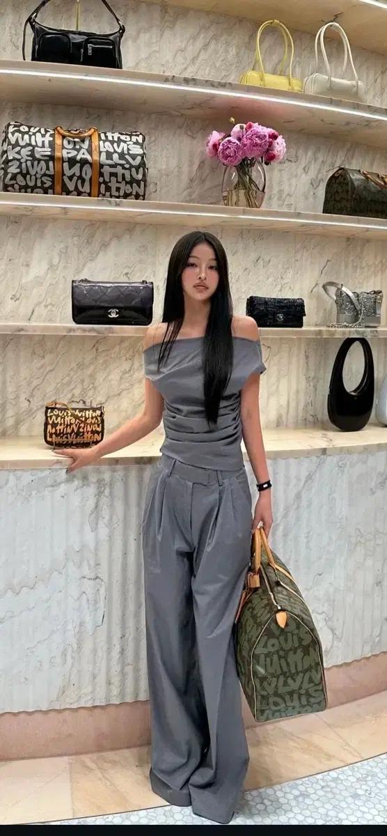 프로젝트 웨이브 Mare Wide Smoking Trouser