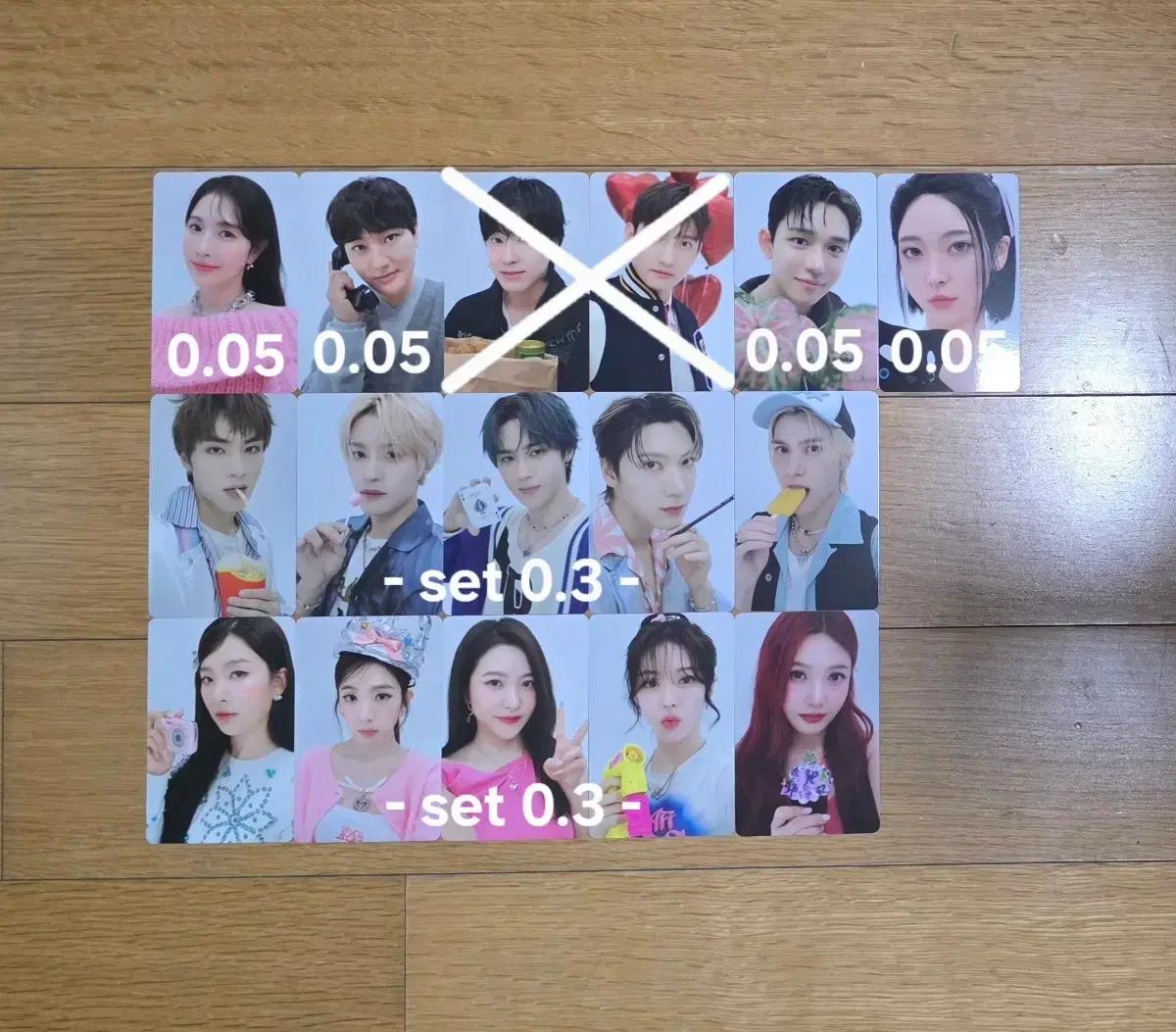 SM 단체 앨범 패밀리 버전 포카 레드벨벳 웨이션브이 wayv 보아 강타
