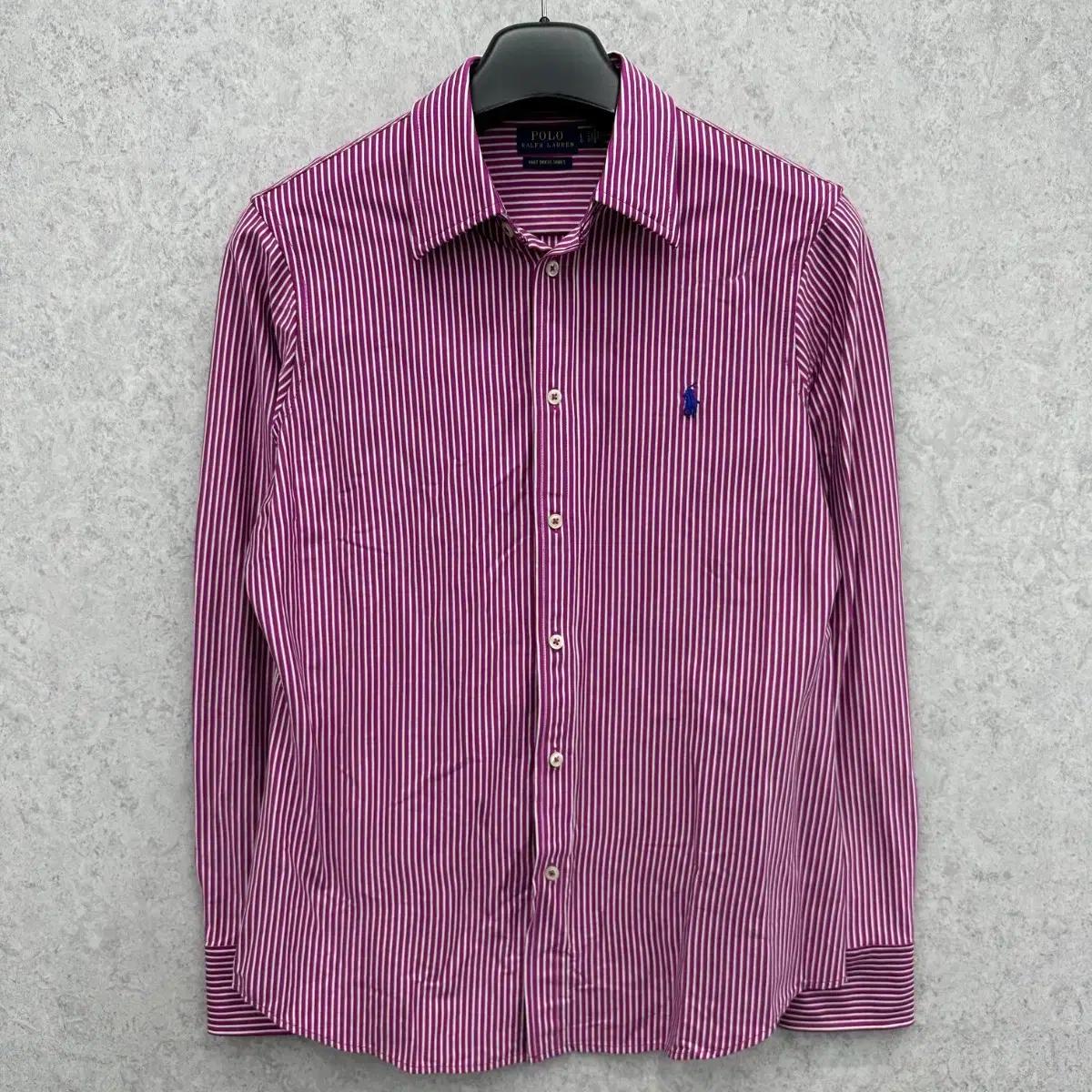 100 폴로 랄프로렌 남자 슬림핏 니트 드레스 셔츠