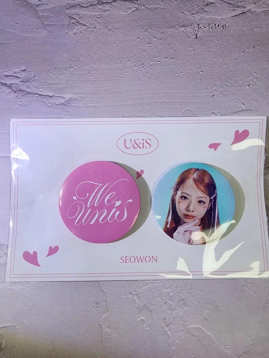 [미개봉 새제품] 유니스 UNIS 슈퍼우먼 팝업 서원 뱃지 세트