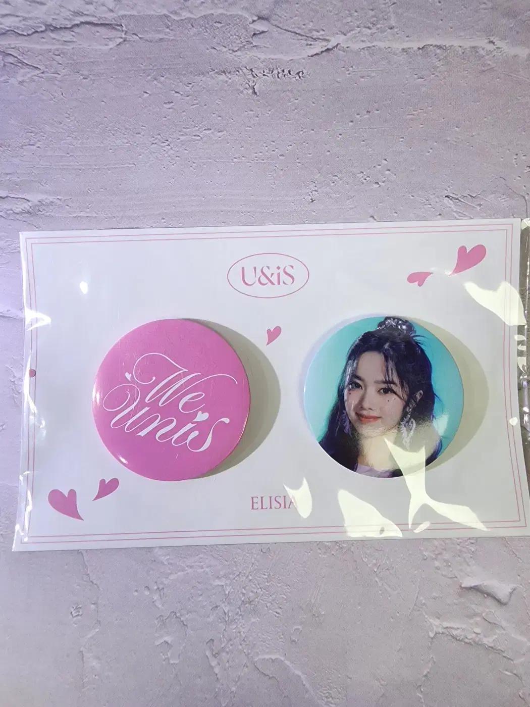[미개봉 새제품] 유니스 UNIS 슈퍼레이디 팝업 엘리시아 뱃지 세트