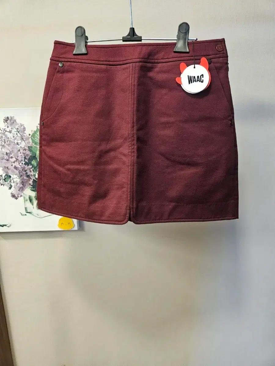 새상품)[WAAC] 왁 여성 CR H라인 큐롯 겨울 골프스커트