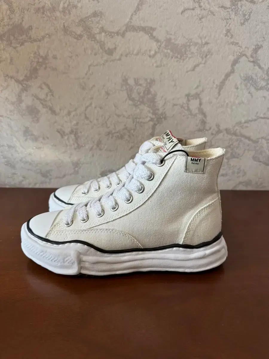 미하라 야스히로(정품)피터슨OG 솔 캔버스 하이탑(245)