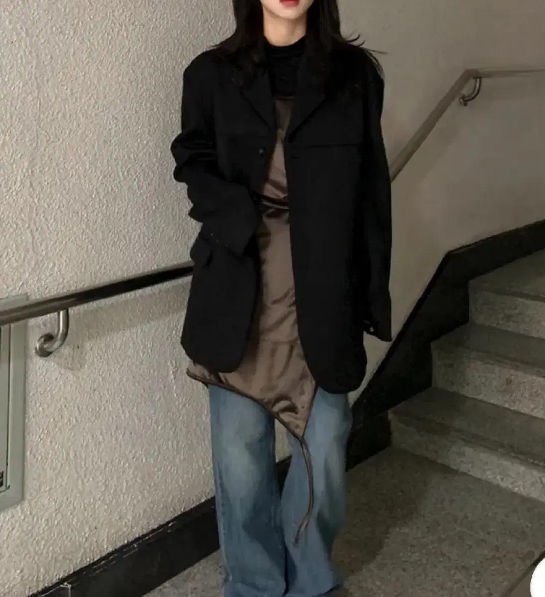 벨벳 나시 원피스 코디 세트