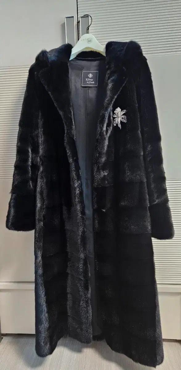 진도 풀스킨 밍크코트 (후드 롱밍크)