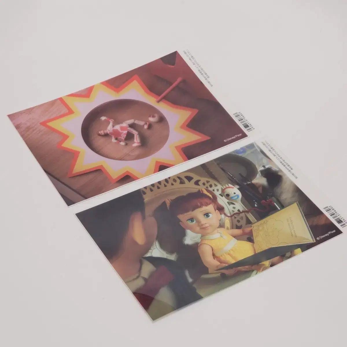 (일괄) 토이스토리 토이스토리4 필름 스티커 엽서 포키 듀크카붐 개비개비