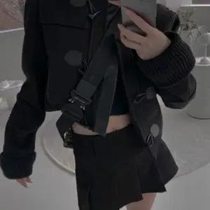 크롭 숏 코트 떡볶이 울자켓 애즈온 블랙업 모디무드 릿킴 라룸 어텀 드윌